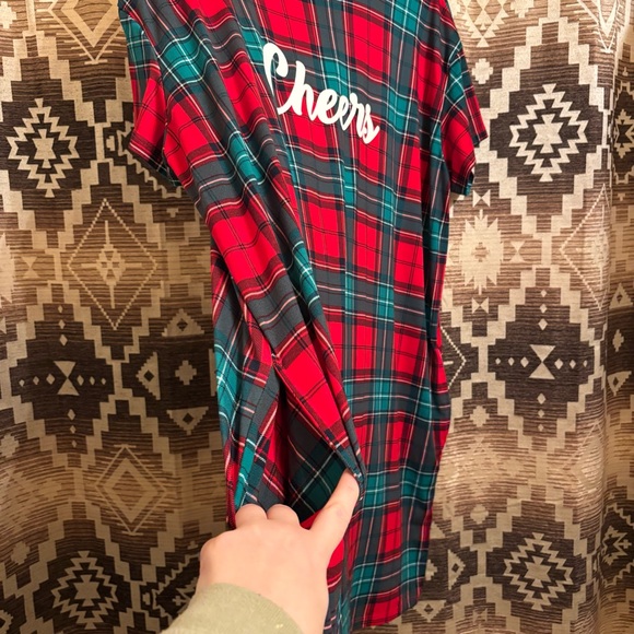 Women’s Joyspun Plaid Night Gown / Night Dress / Moo Moo Size L / XL - Picture 2 of 6